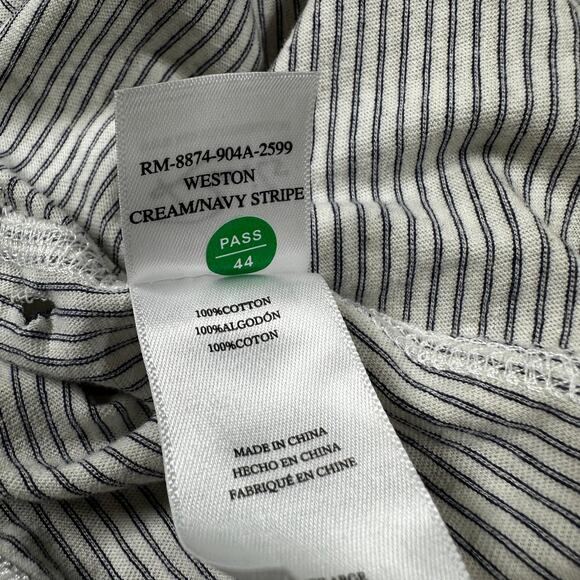 Rails Men's Weston Cream Navy Striped Hooded Long Sleeve DAMAGED Size XXL - Picture 9 of 11